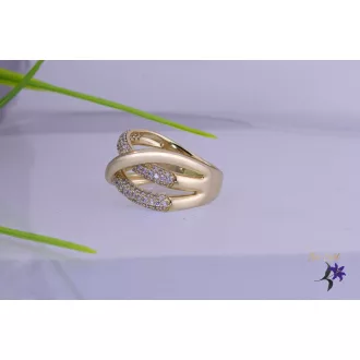   Gerda goldfilled többrétegű ,egymást keresztező szálakból álló gyűrű -14K 
