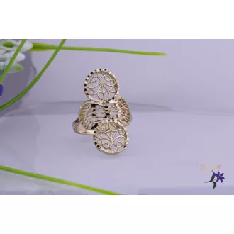   Jaina goldfilled különleges dizájn forma indás áttört filligrán mintázat-14K 