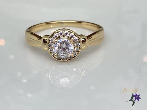 Mariett gold antiallergén nagyköves gyűrű 18K