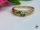 Xuping Mira antiallergén elegáns kétköves gyűrű 18K - zöld