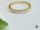 Xuping Helmi fehércirkónia köves antiallergén tini gyűrű, kisméretű 18K