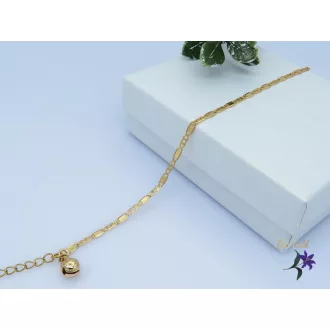 Gold filled váltott szemes karlánc-18k 