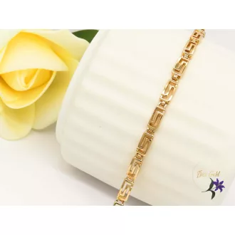 Génia gold filled karkötő görög mintával-18K
