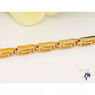 Génia gold filled karkötő görög mintával-18K