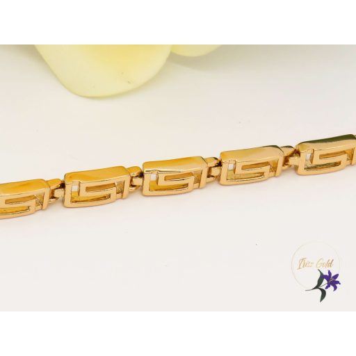 Xuping Génia gold filled karkötő görög mintával-18K