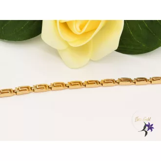 Génia gold filled karkötő görög mintával-18K