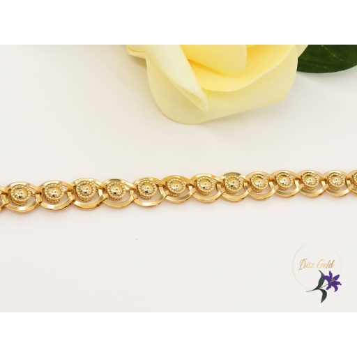 Izabella gold filled pávaszemes mintával-18K 