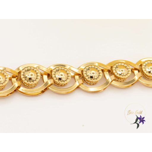Izabella gold filled pávaszemes mintával-18K 
