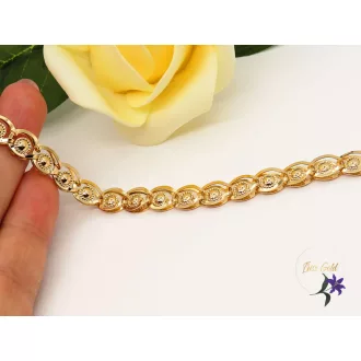 Izabella gold filled karkötő pávaszemes mintával-18K 