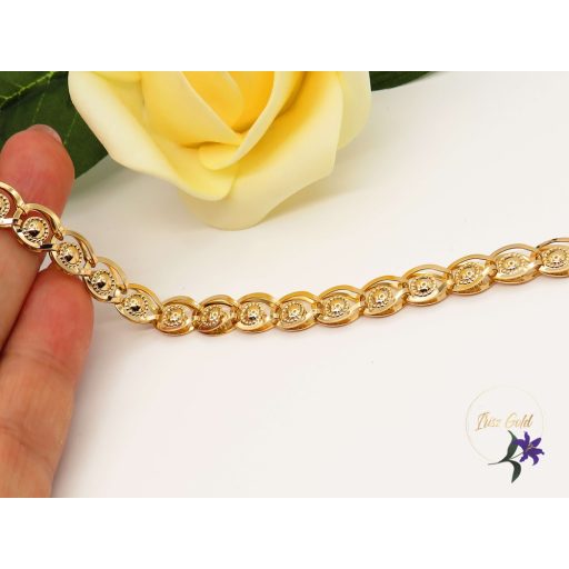 Izabella gold filled pávaszemes mintával-18K 