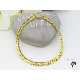 Karola gold filled kigyómintás karkötő-14K 