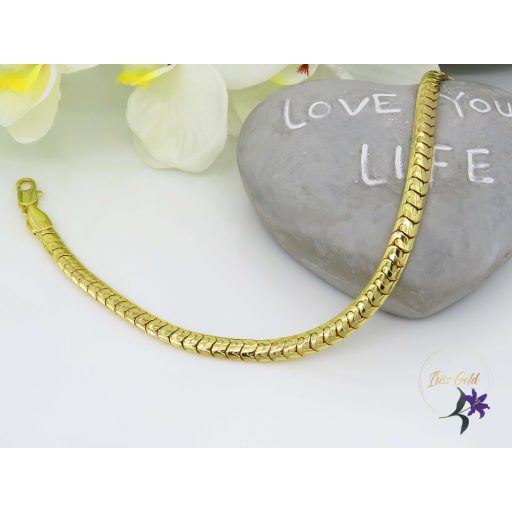 Karola gold filled kigyómintás karkötő-14K 