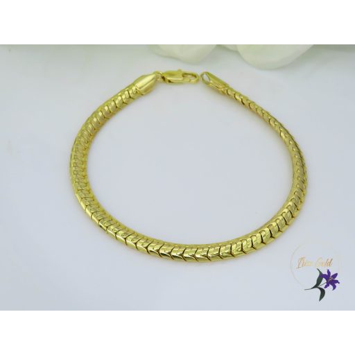 Karola gold filled kigyómintás karkötő-14K 