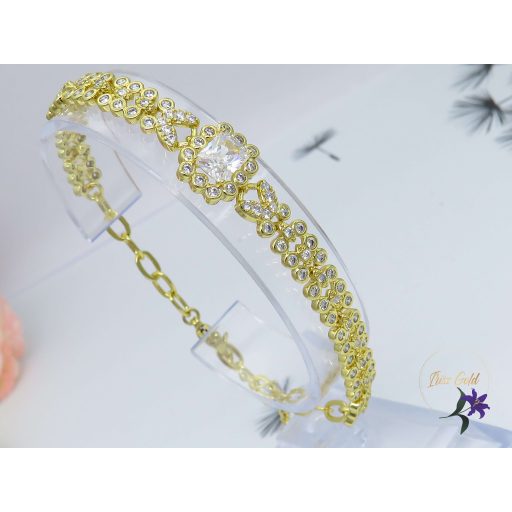 Elza elegáns köves karkötő -14K