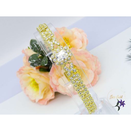 Elza elegáns köves karkötő -14K