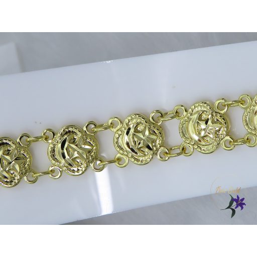Naliba XP elegáns rózsás karkötő-14K 