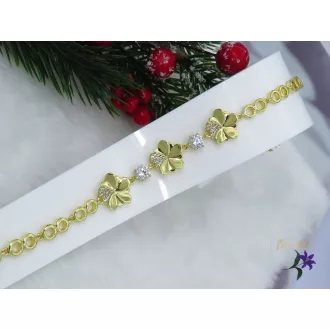 Stella XP mesés virágos karkötő -14K 