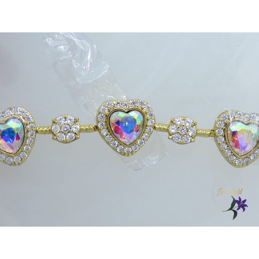 Zinka XP Swarovski köves karkötő-14K 