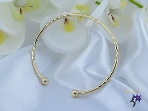 Dóra antiallergén nyitott divatos karperec-14K