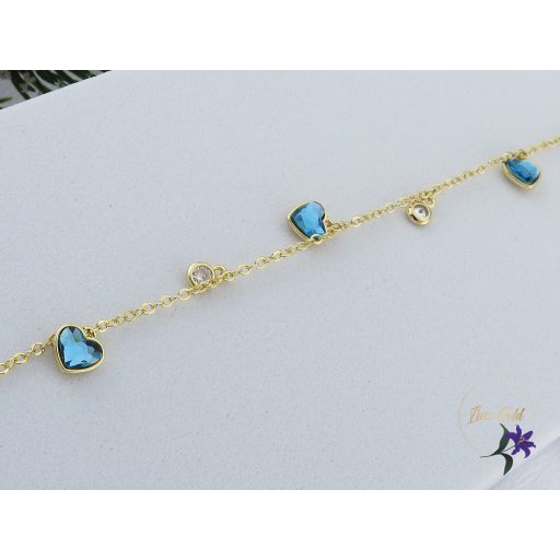 Ari antiallergén kristályköves elegáns karkötő-14K 