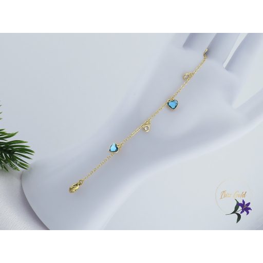 Ari antiallergén kristályköves elegáns karkötő-14K 