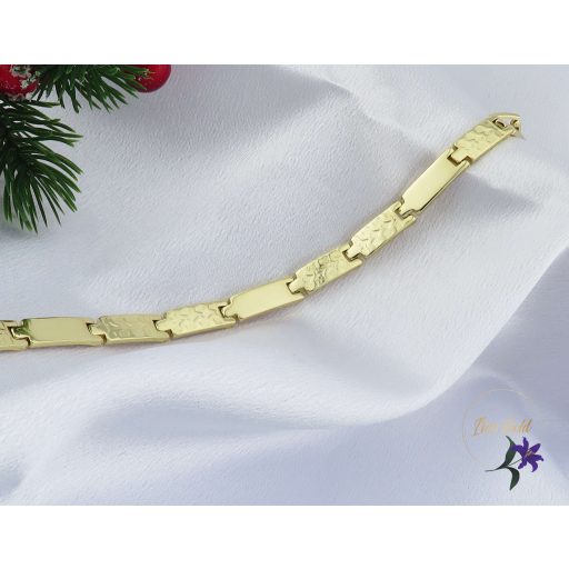 Dzsenna antiallergén fényes metszésekkel díszített karkötő-14K