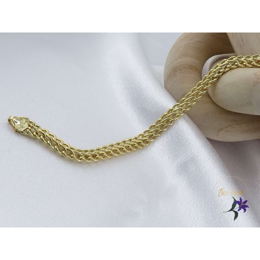 Anngella antiallergén széles duplasoros karkötő-14K 