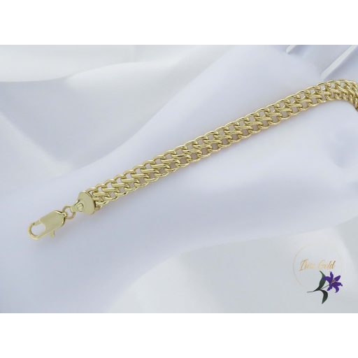 Anngella antiallergén széles duplasoros karkötő-14K 