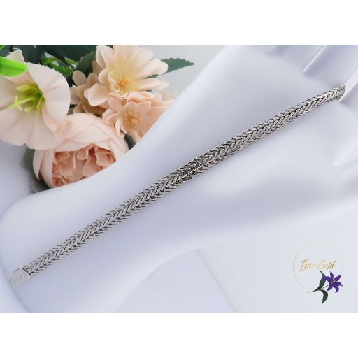 Enna antiallergén halszálkás karkötő-ródium 