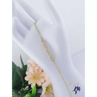   Ida antiallergén elegáns végtelen jel diszítésű karlánc-14K 