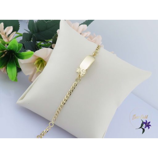 Mena antiallergén gyermek karkötő " tacskó kutyus " köztessel-14K 