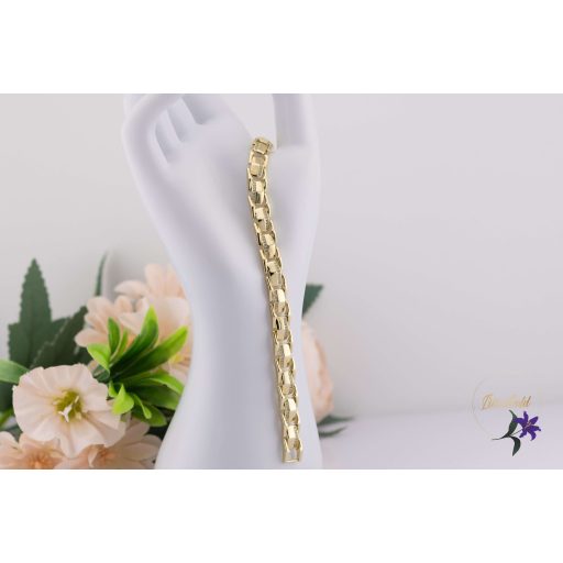 Celina antiallergén Egyedi karkötő kis fehér kövekkel-14K 