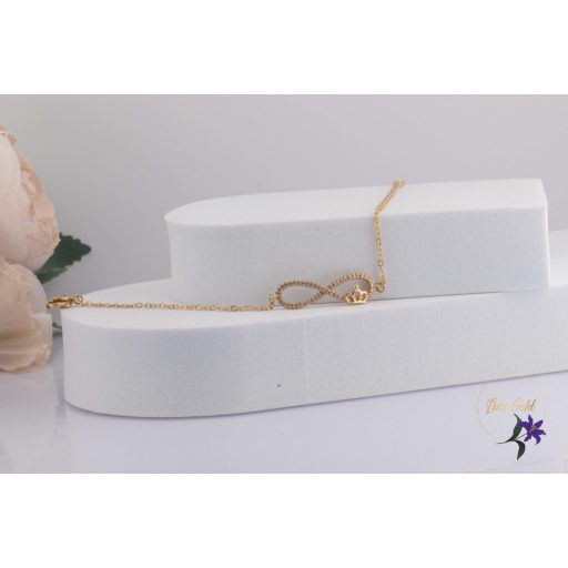 Gitka antiallergén végtelen jeles karlánc-18K 