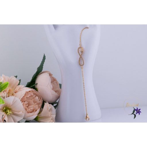 Gitka antiallergén végtelen jeles karlánc-18K 