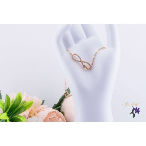 Gitka antiallergén végtelen jeles karlánc-18K 