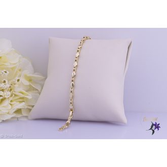 Merlin antiallergén rombusz szemes karkötő-14K 