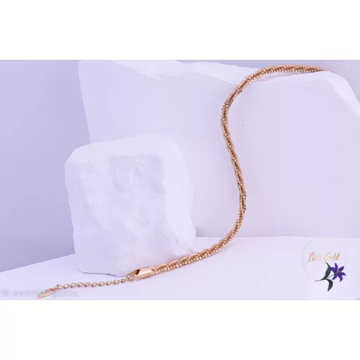 Amaja antiallergén csavart elegáns karkötő-18K 