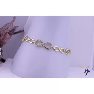  Leticia goldfilled végtelen jeles karkötő pillangó disítéssel-14K 