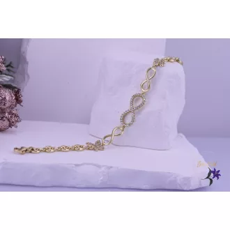   Leticia goldfilled végtelen jeles karkötő pillangó disítéssel-14K 