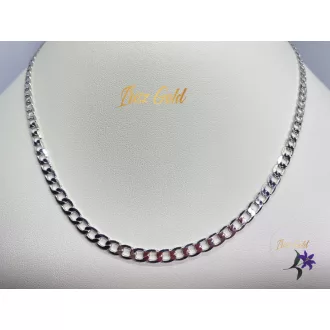 Andrey-47  antiallergénkerek szemes ródium nyaklánc 