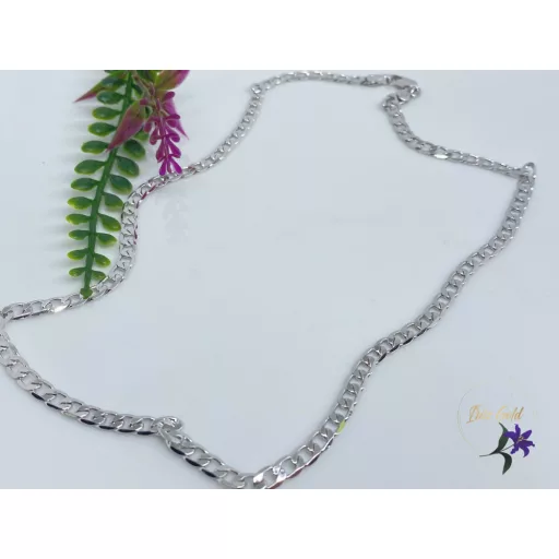 Andrey-47  antiallergénkerek szemes ródium nyaklánc 