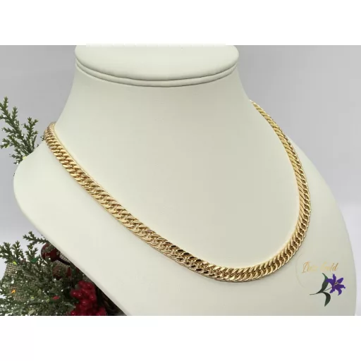 Alexsis 50 antiallergén gold filled fonott szemes vastag nyaklánc 18K