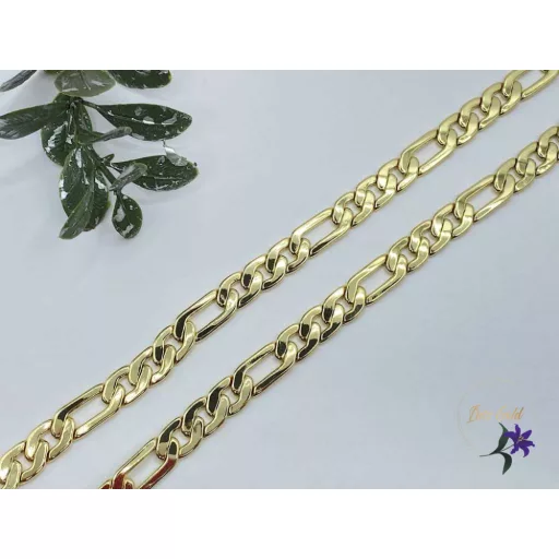 Figaró 50 antiallergén váltott szemes  nyaklánc -14K