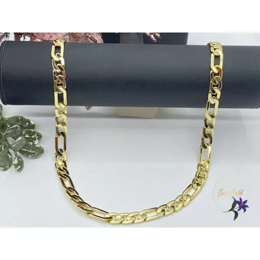 Figaró 50 antiallergén váltott szemes  nyaklánc -14K