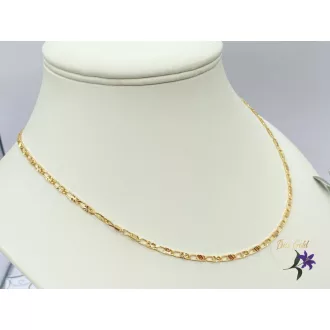   Danka-45  goldfilled antiallergén metszett szemes nyaklánc 18K