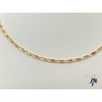   Danka-45  goldfilled antiallergén metszett szemes nyaklánc 18K