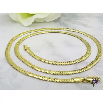 Teofil 60 antiallergén fonott szemes nyaklánc 14K