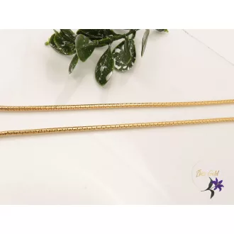 Karmen-50 antiallergén hengeres alakú nyaklánc -18K 