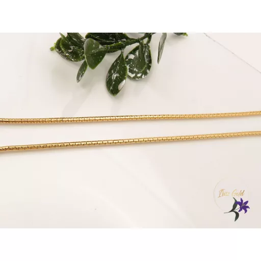 Karmen-50 antiallergén hengeres alakú nyaklánc -18K 