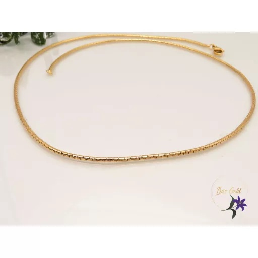 Karmen-50 antiallergén hengeres alakú nyaklánc -18K 